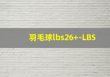 羽毛球lbs26+-LBS