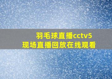 羽毛球直播cctv5现场直播回放在线观看