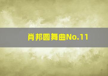 肖邦圆舞曲No.11