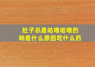 肚子总是咕噜咕噜的响是什么原因吃什么药