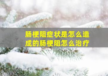 肠梗阻症状是怎么造成的肠梗阻怎么治疗