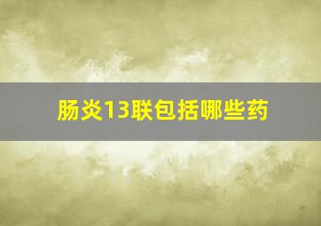 肠炎13联包括哪些药