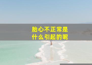 胎心不正常是什么引起的呢