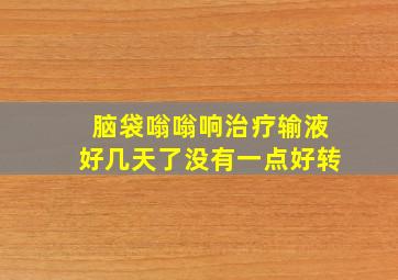 脑袋嗡嗡响治疗输液好几天了没有一点好转