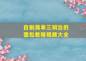 自制简单三明治的面包教程视频大全