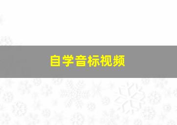 自学音标视频