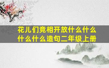 花儿们竞相开放什么什么什么什么造句二年级上册