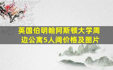 英国伯明翰阿斯顿大学周边公寓5人间价格及图片