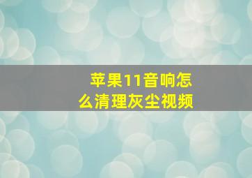 苹果11音响怎么清理灰尘视频