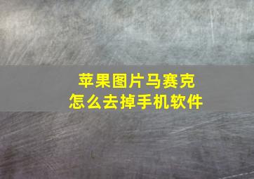 苹果图片马赛克怎么去掉手机软件