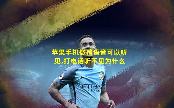 苹果手机微信语音可以听见,打电话听不见为什么