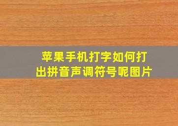 苹果手机打字如何打出拼音声调符号呢图片