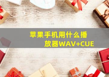 苹果手机用什么播放器WAV+CUE