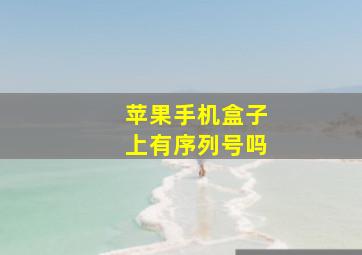 苹果手机盒子上有序列号吗