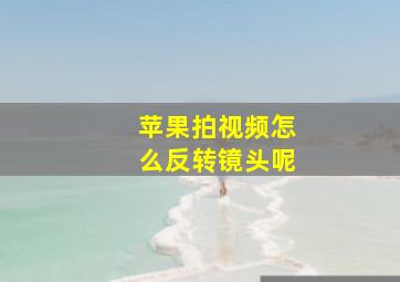 苹果拍视频怎么反转镜头呢