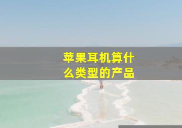 苹果耳机算什么类型的产品