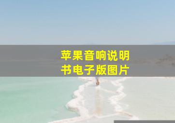 苹果音响说明书电子版图片