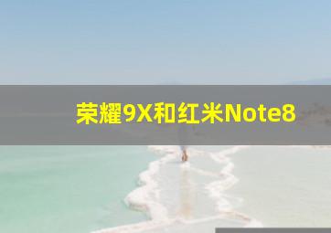 荣耀9X和红米Note8