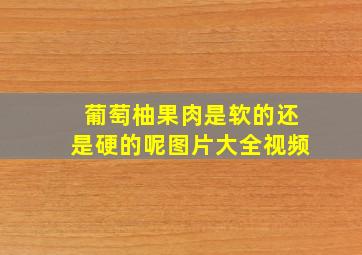 葡萄柚果肉是软的还是硬的呢图片大全视频