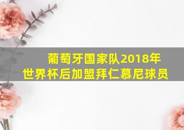 葡萄牙国家队2018年世界杯后加盟拜仁慕尼球员