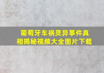 葡萄牙车祸灵异事件真相揭秘视频大全图片下载