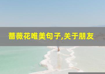 蔷薇花唯美句子,关于朋友