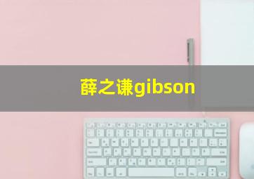 薛之谦gibson