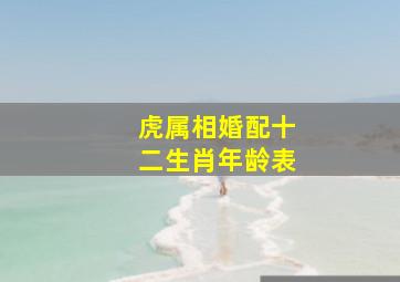 虎属相婚配十二生肖年龄表