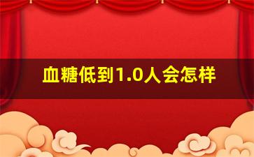 血糖低到1.0人会怎样