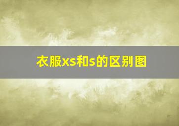 衣服xs和s的区别图