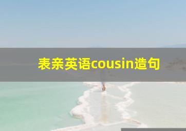 表亲英语cousin造句