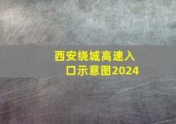 西安绕城高速入口示意图2024