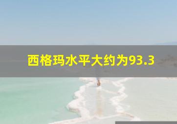 西格玛水平大约为93.3