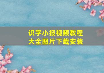 识字小报视频教程大全图片下载安装