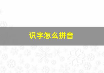 识字怎么拼音