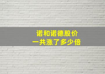 诺和诺德股价一共涨了多少倍