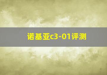 诺基亚c3-01评测