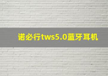 诺必行tws5.0蓝牙耳机