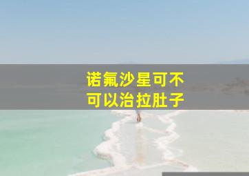 诺氟沙星可不可以治拉肚子