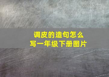 调皮的造句怎么写一年级下册图片