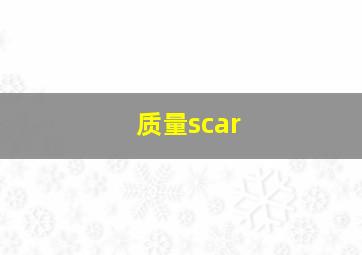 质量scar