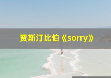 贾斯汀比伯《sorry》