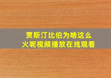 贾斯汀比伯为啥这么火呢视频播放在线观看