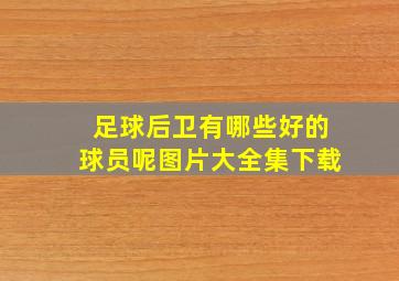 足球后卫有哪些好的球员呢图片大全集下载