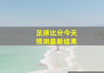 足球比分今天预测最新结果