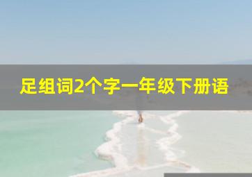 足组词2个字一年级下册语