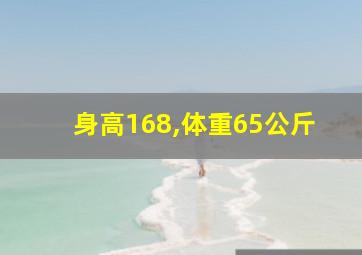 身高168,体重65公斤