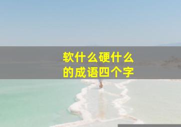 软什么硬什么的成语四个字