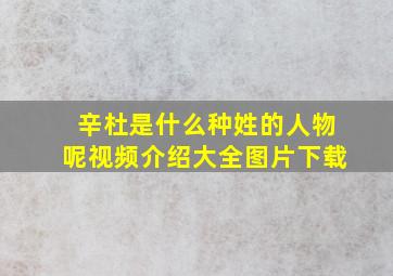 辛杜是什么种姓的人物呢视频介绍大全图片下载