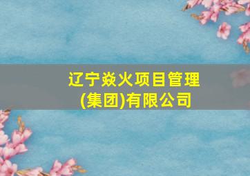 辽宁焱火项目管理(集团)有限公司